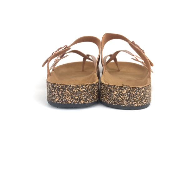 Maden New Casual Color-Block Mules Men's Summer Cork Sole Slide-On Sandals with Hook and Loop Closure Breathable Outdoor Shoes